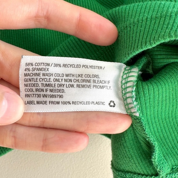 wild fable Bright Green Cropped Ribbed Racerback Tank Top, Size Large - Picture 13 of 15